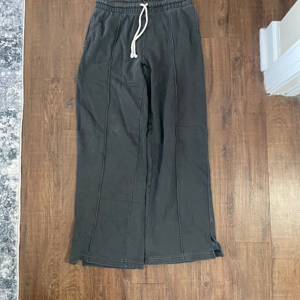 Aerie Straight - Leg Sweatpants - Grey - Size Medium M